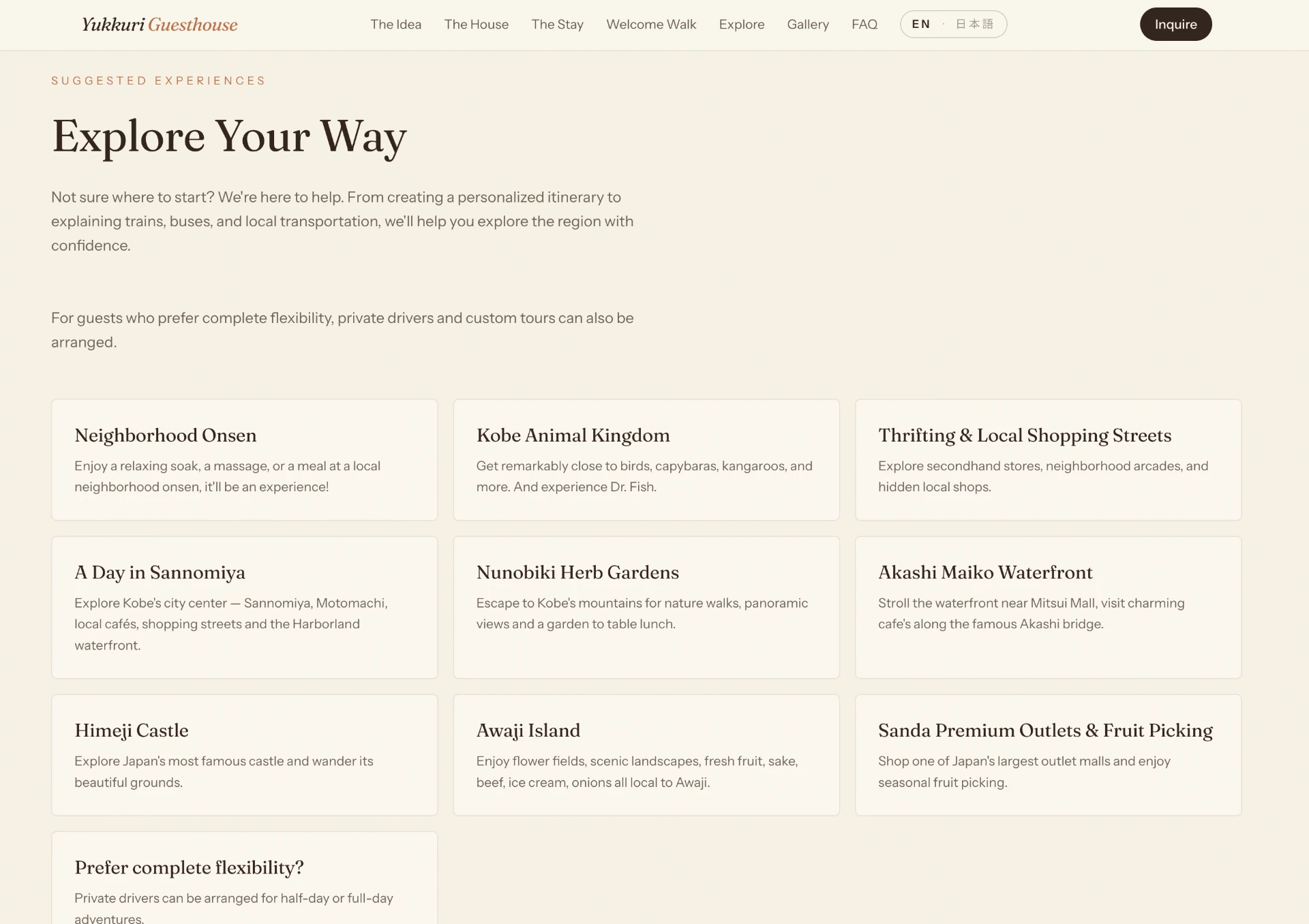 Yukkuri Guesthouse — explore page