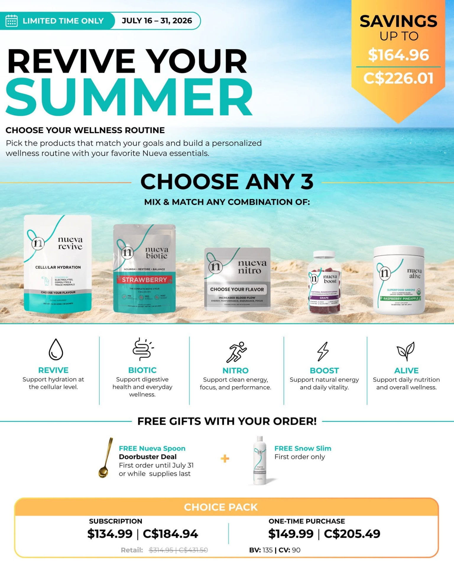 Choice Pack — choose any 3